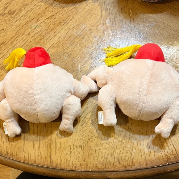 Friends Plush Turkey with Sunglasses Bundle of Two Dog Toys - Picture 2 of 2